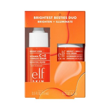 e.l.f. Trial Size Vitamin C Mini Duo Brightening Set, 2 ct