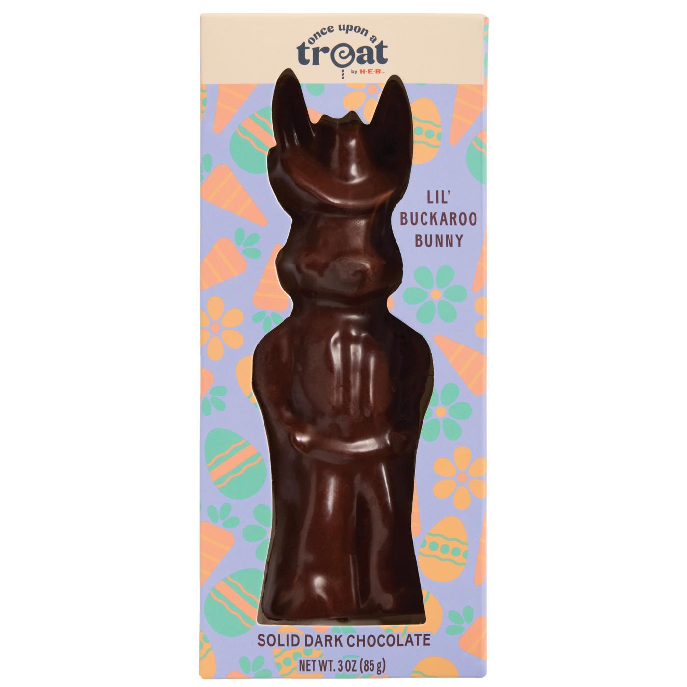 Once Upon a Treat by H-E-B Lil' Buckaroo Bunny Solid Dark Chocolate Easter Candy; image 1 of 10