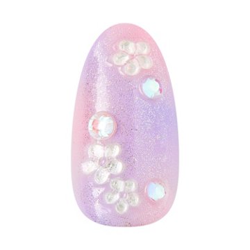 KISS imPRESS No Glue Manicure Nails - Premium Pick Me First (Multicolor Oval Medium Nails), 30 ct