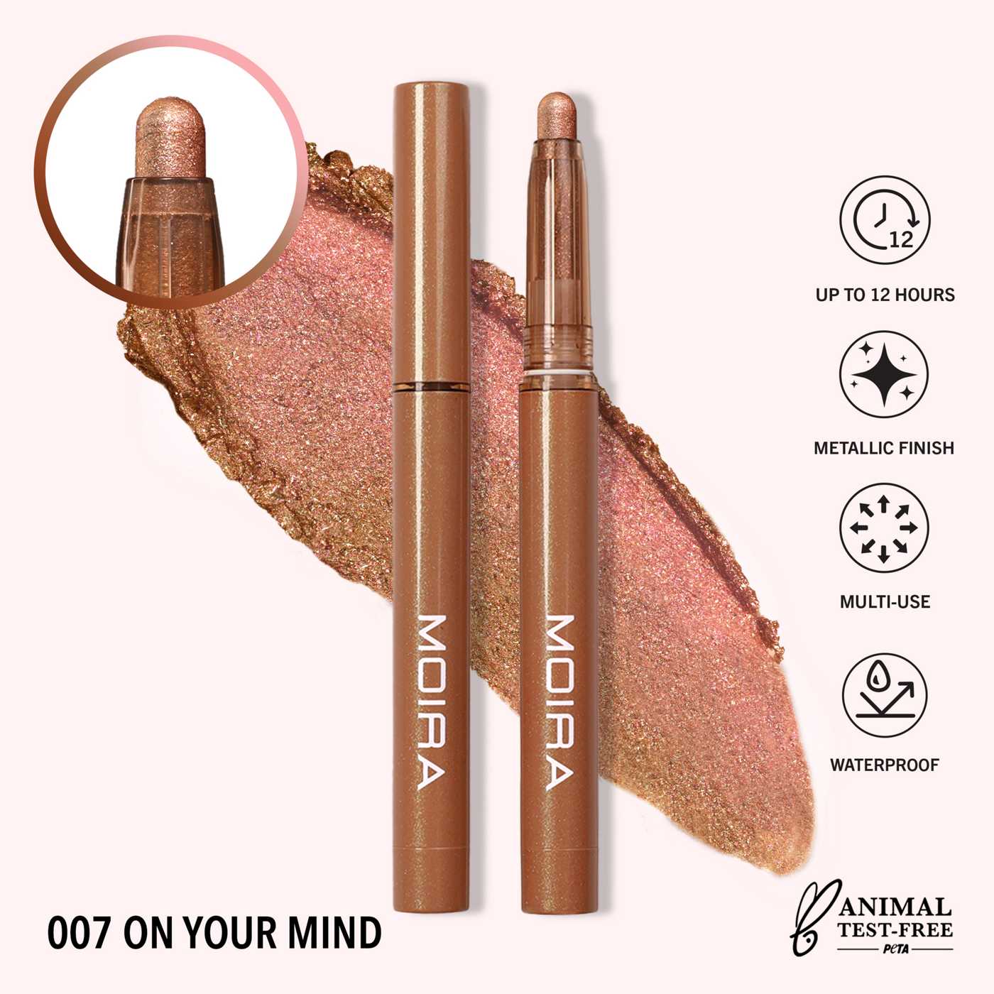 Moira Stellar Glaze Stick Eyeshadow - On Your Mind; image 5 of 6