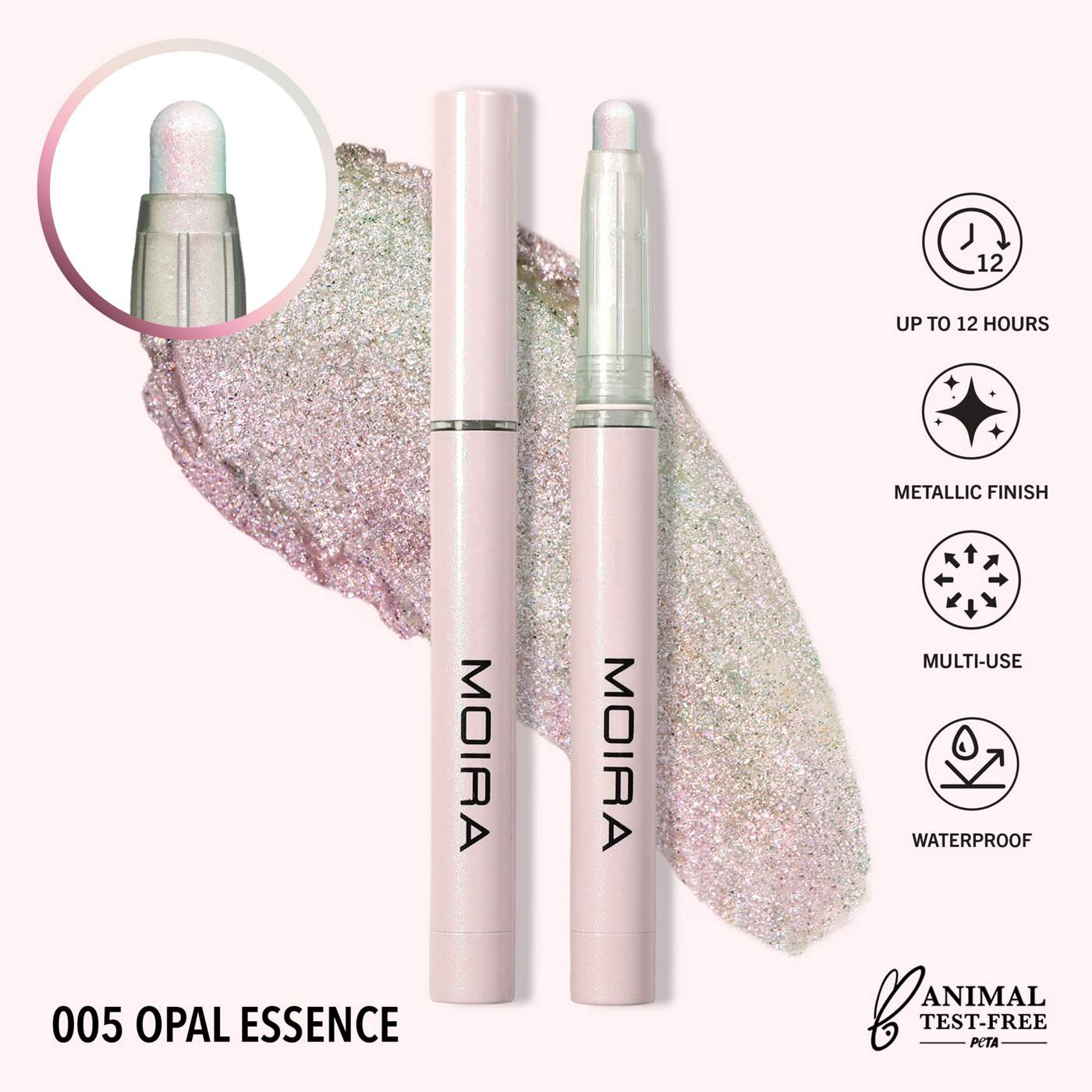 Moira Stellar Glaze Stick Eyeshadow - Opal Essence; image 5 of 6