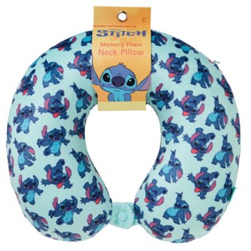 Disney Stitch Memory Foam Travel Neck Pillow