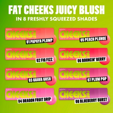 NYX Fat Cheeks Juicy Plump Blush - Bouncin Berry