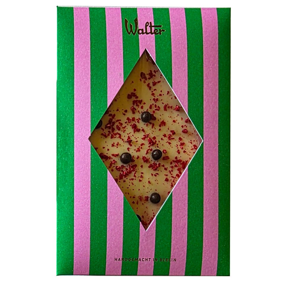 Walter Confiserie Raspberry & White Chocolate Bar, 2.6 oz | Central ...