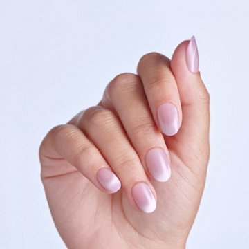 KISS Color FX by imPRESS No Glue Press-On Manicure Nails - Diamond Drip (Purple Oval Short Nails), 30 ct