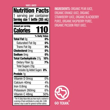 H-E-B Organics Cold-Pressed Juice - Berry Blend