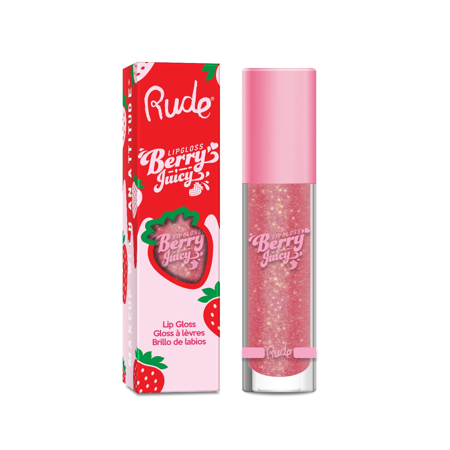 Rude Cosmetics Berry Juicy Lip Gloss - Dazzle Me - Shop Lip gloss at H-E-B