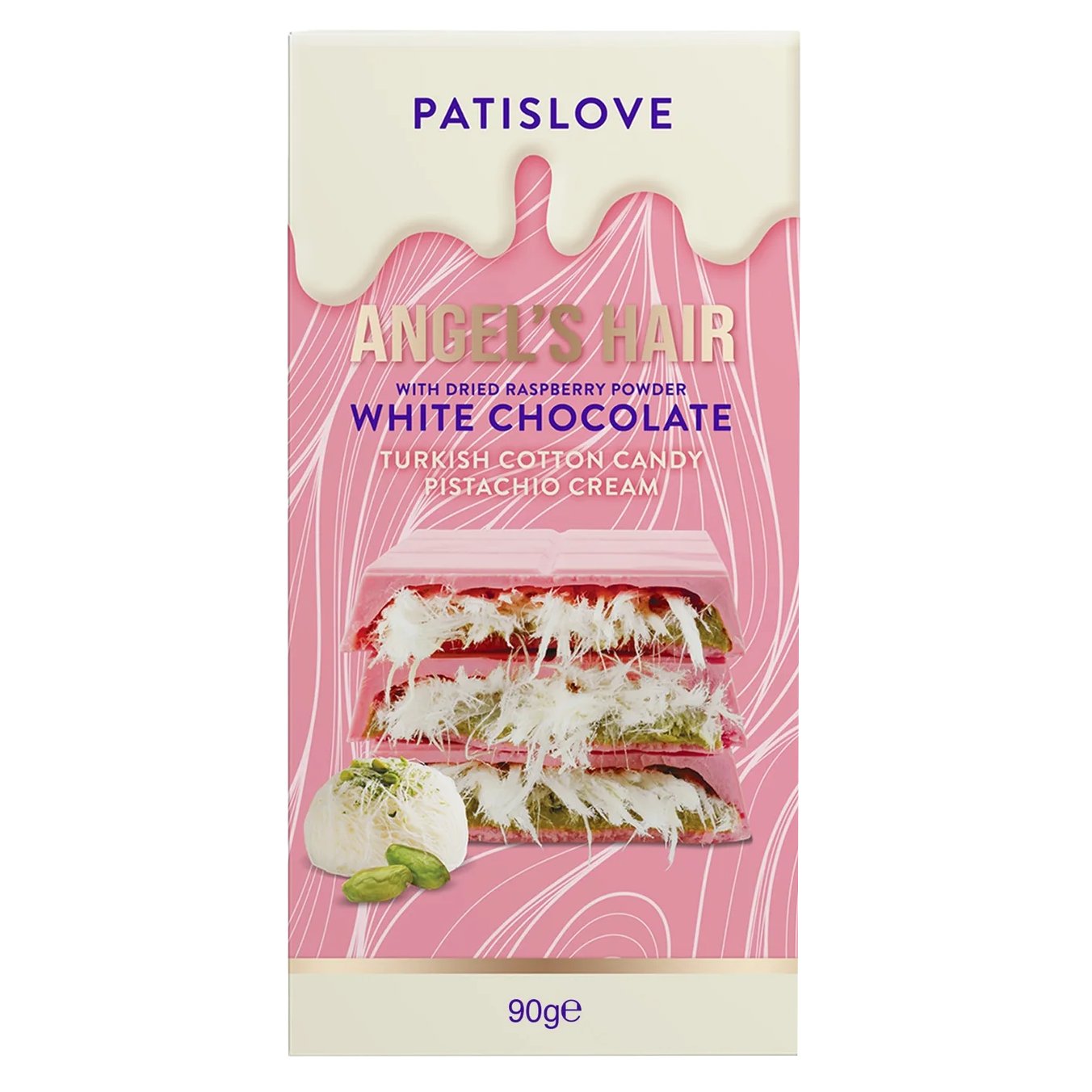 Patislove Angel's Hair Cotton Candy Pistachio Cream Raspberry