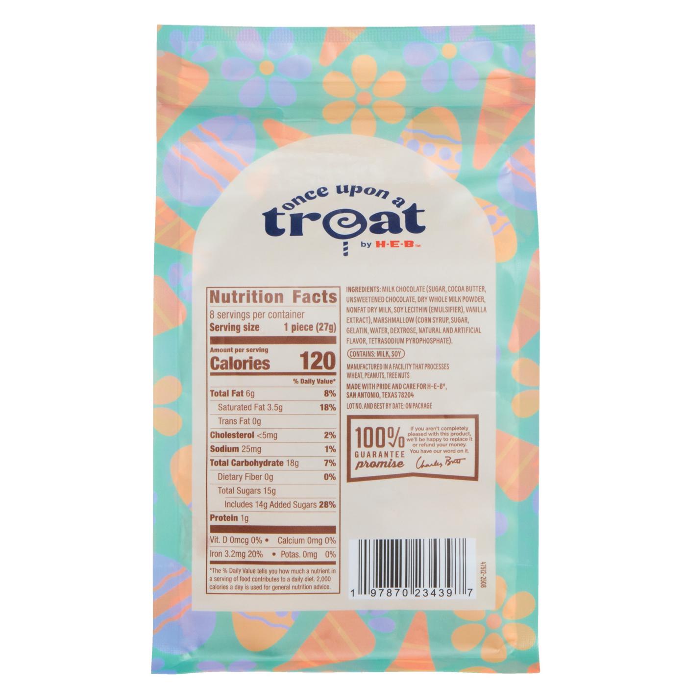 Once Upon a Treat by H-E-B Milk Chocolate Covered Giant Marshmallows Easter Candy, 8 ct; image 3 of 3