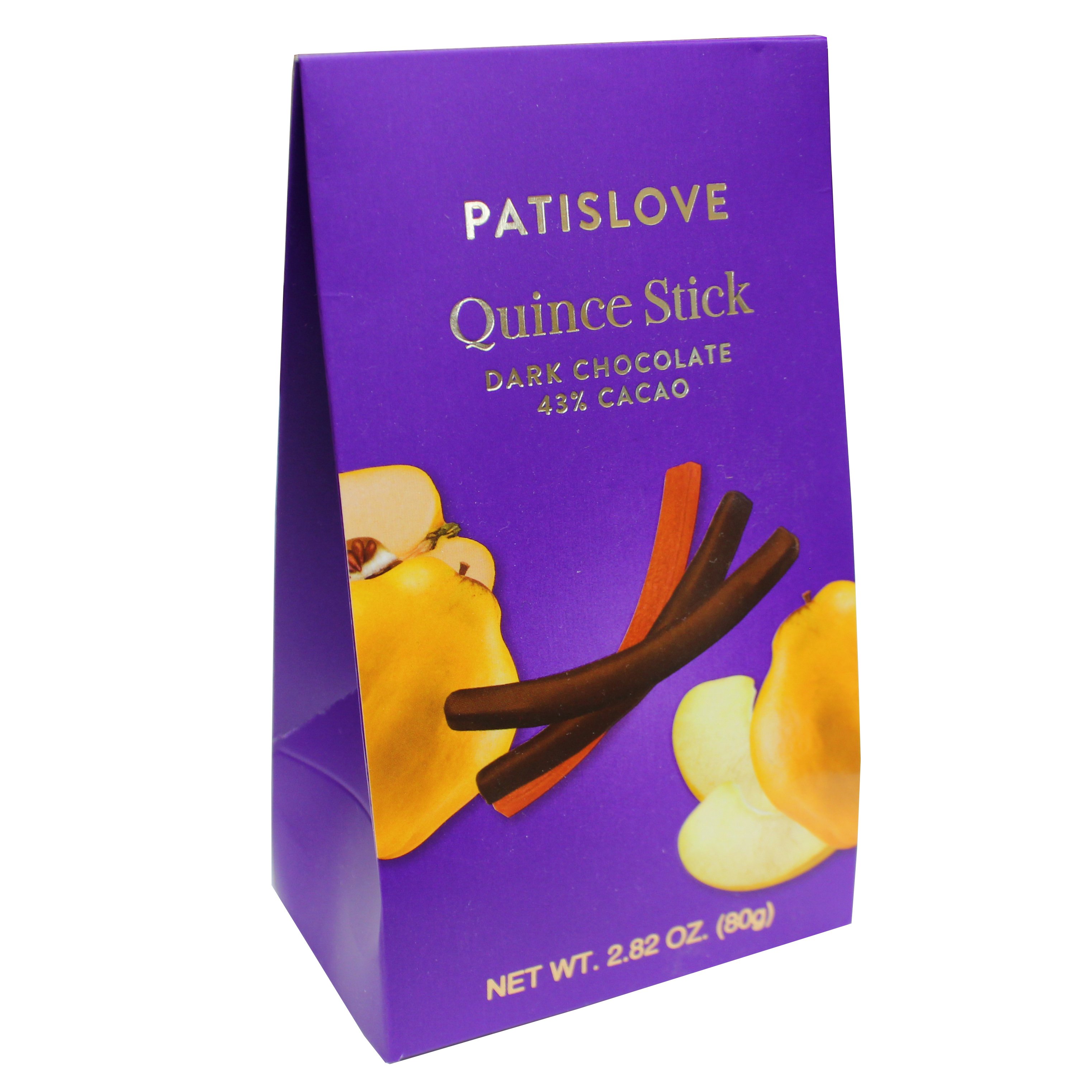 Patislove Dark Chocolate Covered Quince Sticks, 2.82 oz | Central