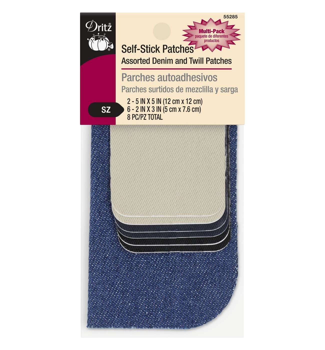 Dritz Denim & Twill Self-Stick Patches; image 1 of 3