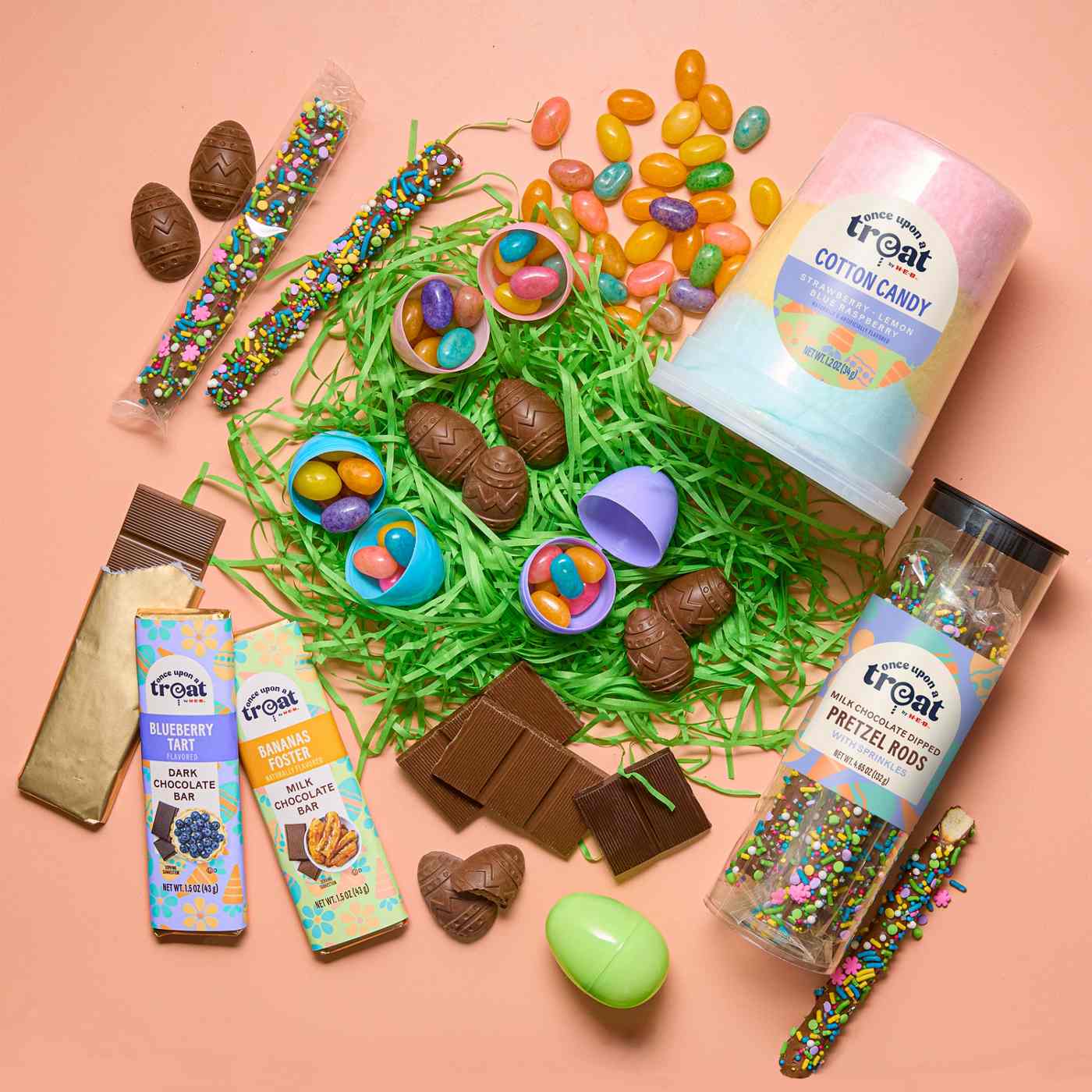 Once Upon a Treat by H-E-B Milk Chocolate Dipped Easter Pretzel Rods with Sprinkles, 6 ct; image 5 of 8