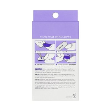 KISS CORE Design On Trend Nails - Signature (Pink Almond Medium Nails), 32 ct