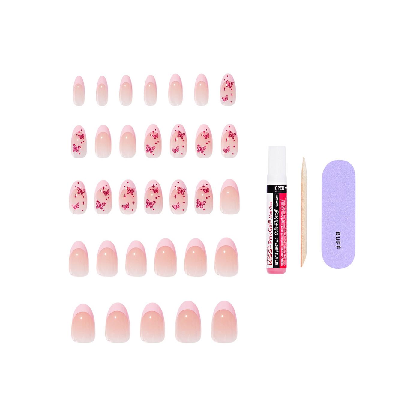 KISS CORE Design On Trend Nails - Signature (Pink Almond Medium Nails); image 6 of 9