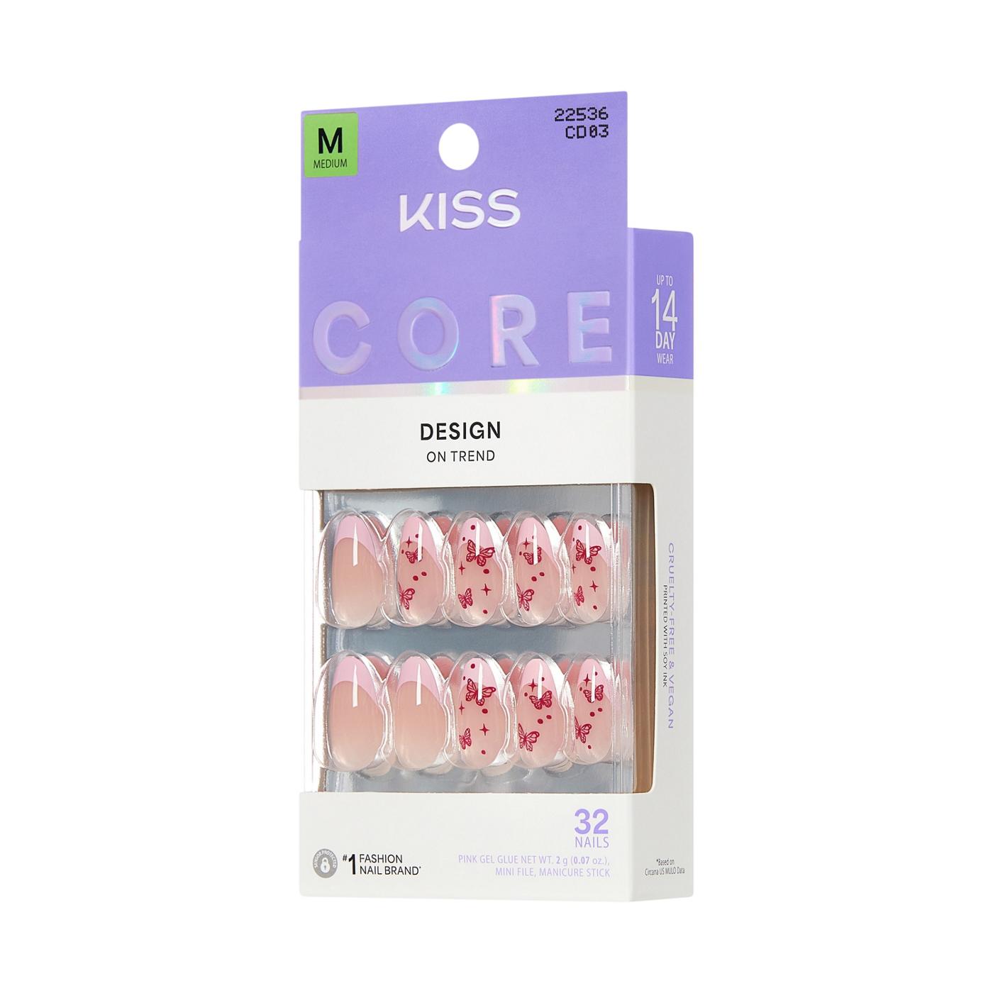 KISS CORE Design On Trend Nails - Signature (Pink Almond Medium Nails); image 9 of 9