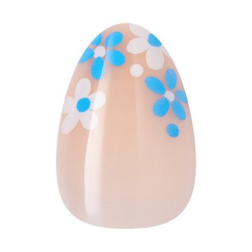 KISS CORE Design On Trend Nails - Tune (Blue Almond Short Nails), 32 ct