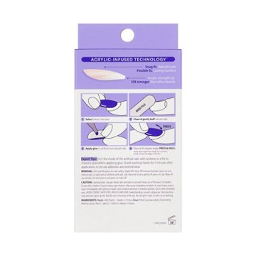 KISS CORE French Nails - Scenario (Pink Squoval Medium Nails), 32 ct