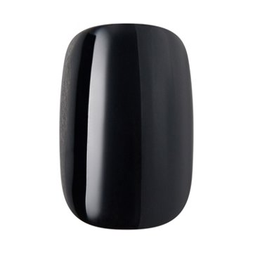 KISS CORE Color Nails - Photogenic (Black Squoval Short Nails), 32 ct