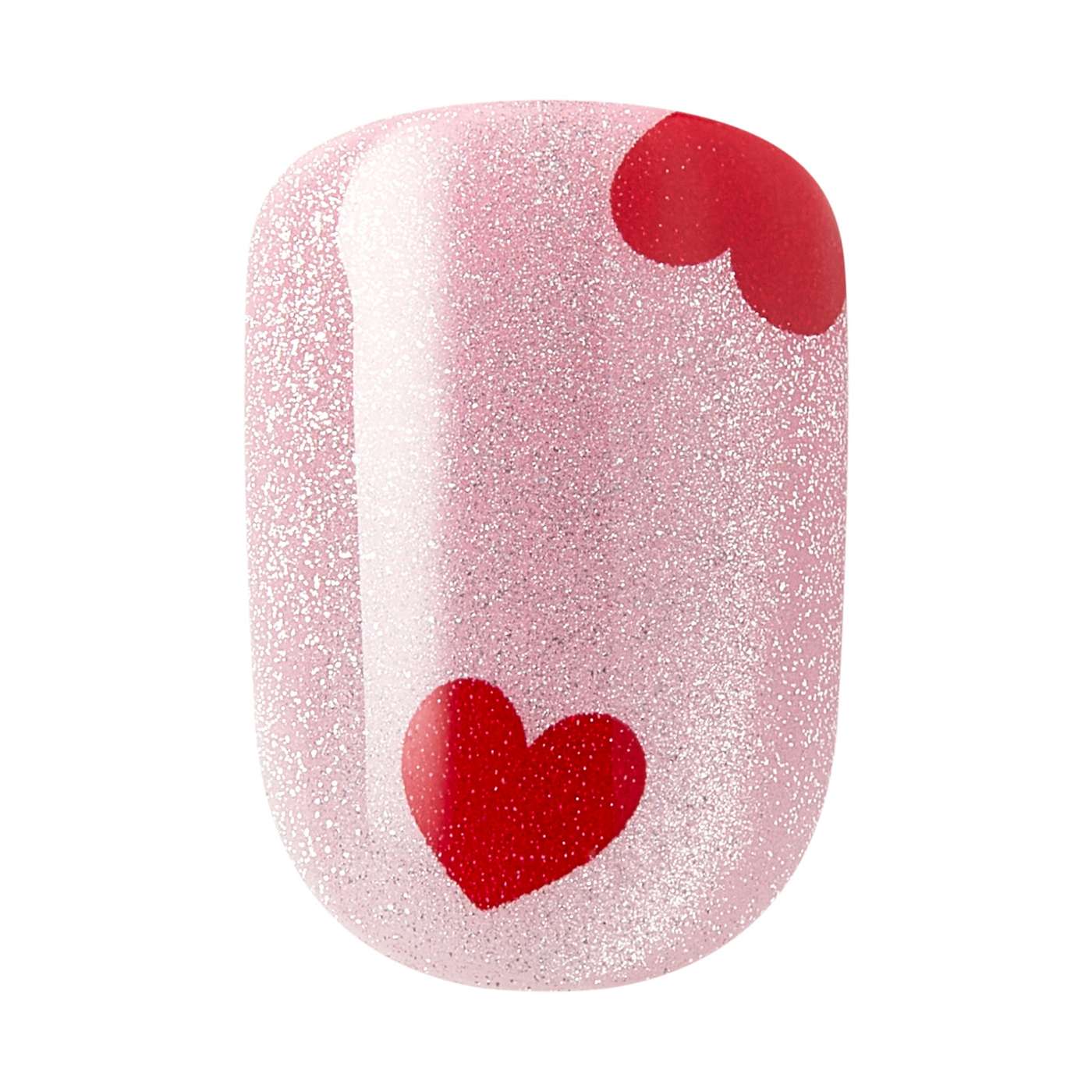 KISS imPRESS No Glue Manicure Nails -  Good 4 You (Pink & Red Squoval Short Nails); image 5 of 8