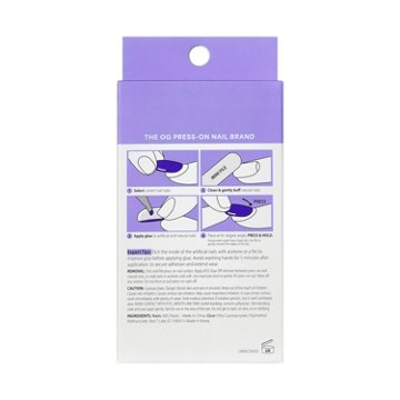 KISS CORE Magnetic Nails - Glistering (Red Almond Medium Nails), 32 ct