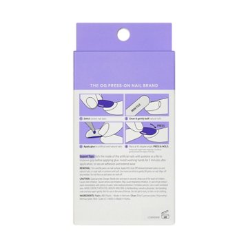 KISS CORE Color Nails - Pinot Noir (Red Almond Medium Nails), 32 ct