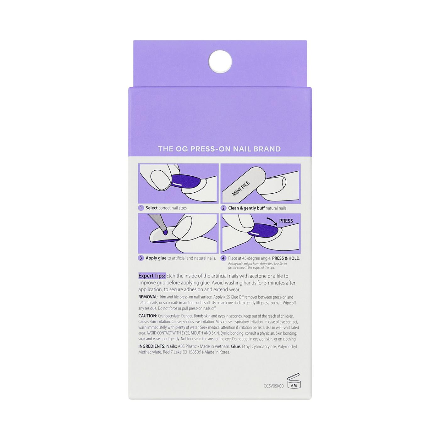 KISS CORE Color Nails - Euphonious (Pink Almond Short Nails); image 3 of 7