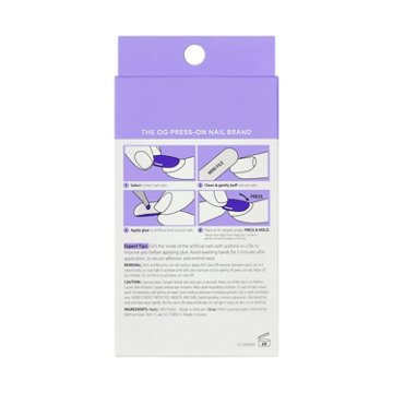 KISS CORE Color Nails - Flee (Blue Almond Short Nails), 32 ct