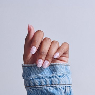 KISS CORE Design Nails - Friendship (Pink & White Round Short Nails), 32 ct