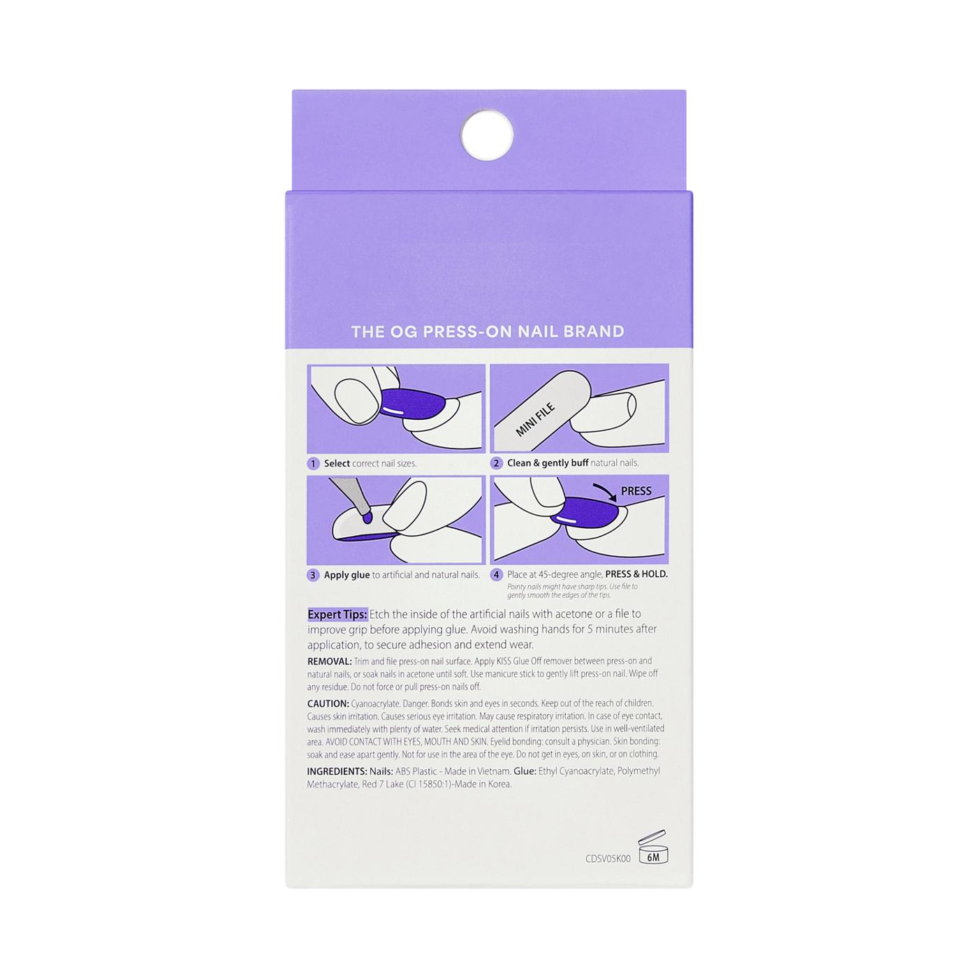 KISS CORE Design Nails - Friendship (Pink & White Round Short Nails); image 4 of 8