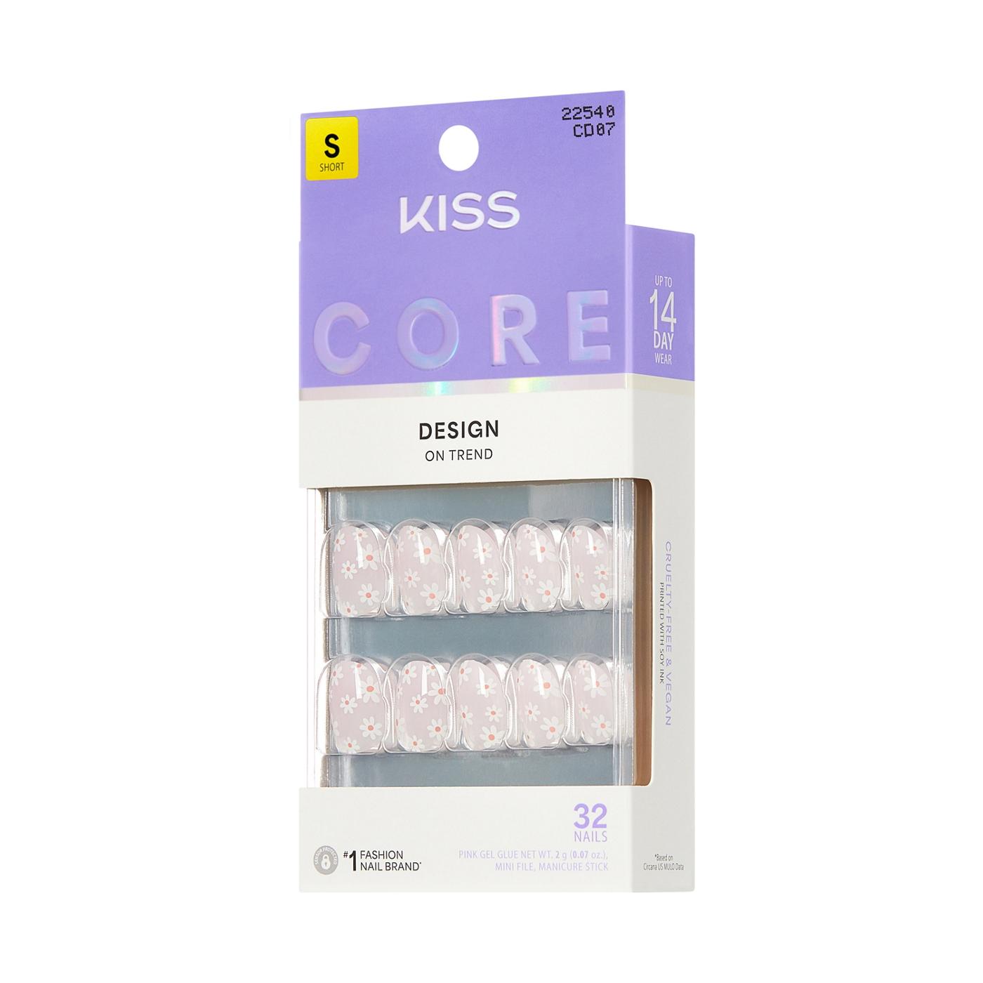 KISS CORE Design Nails - Friendship (Pink & White Round Short Nails); image 8 of 8