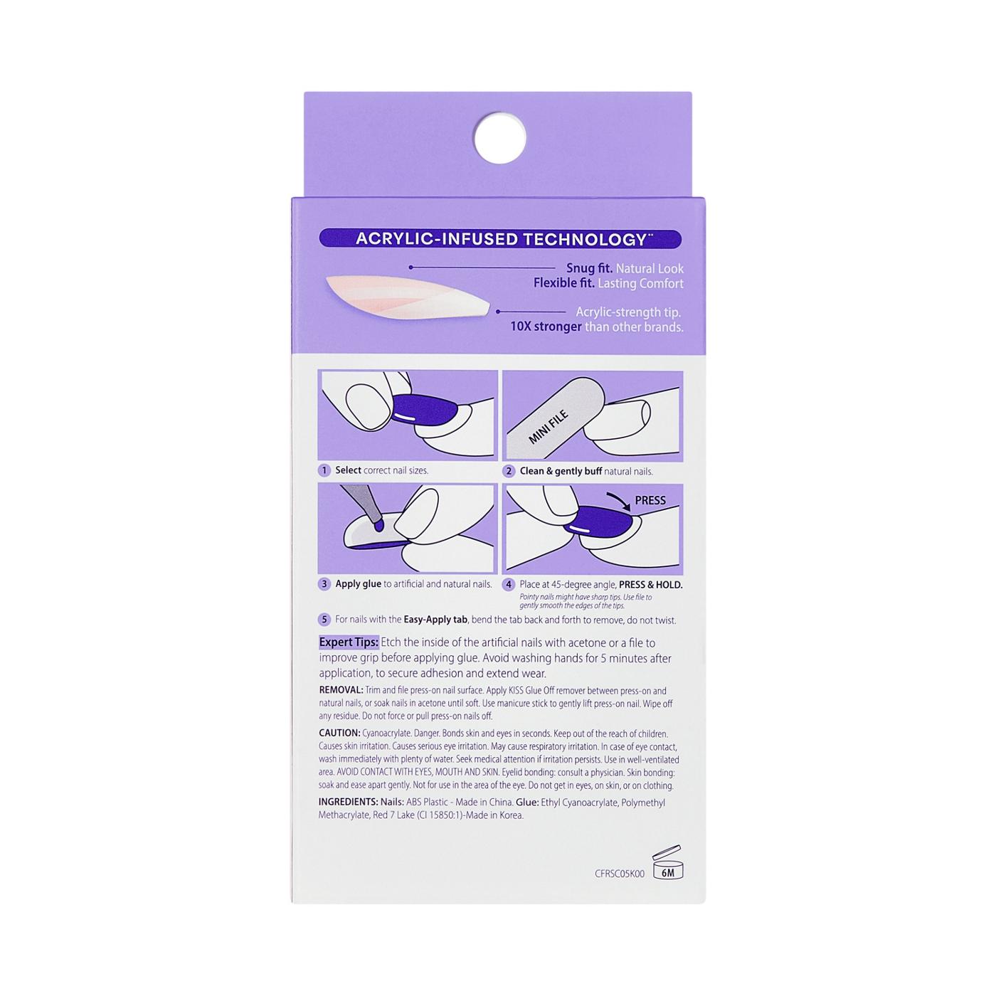 KISS CORE French Nails - Your Moment (Pink Squoval Real Short Nails); image 6 of 7