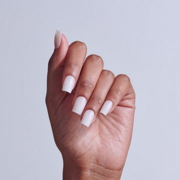 KISS Professional 140 Tips Full-Cover Nails - Ordinary Life (White Square Short Nails), 140 ct