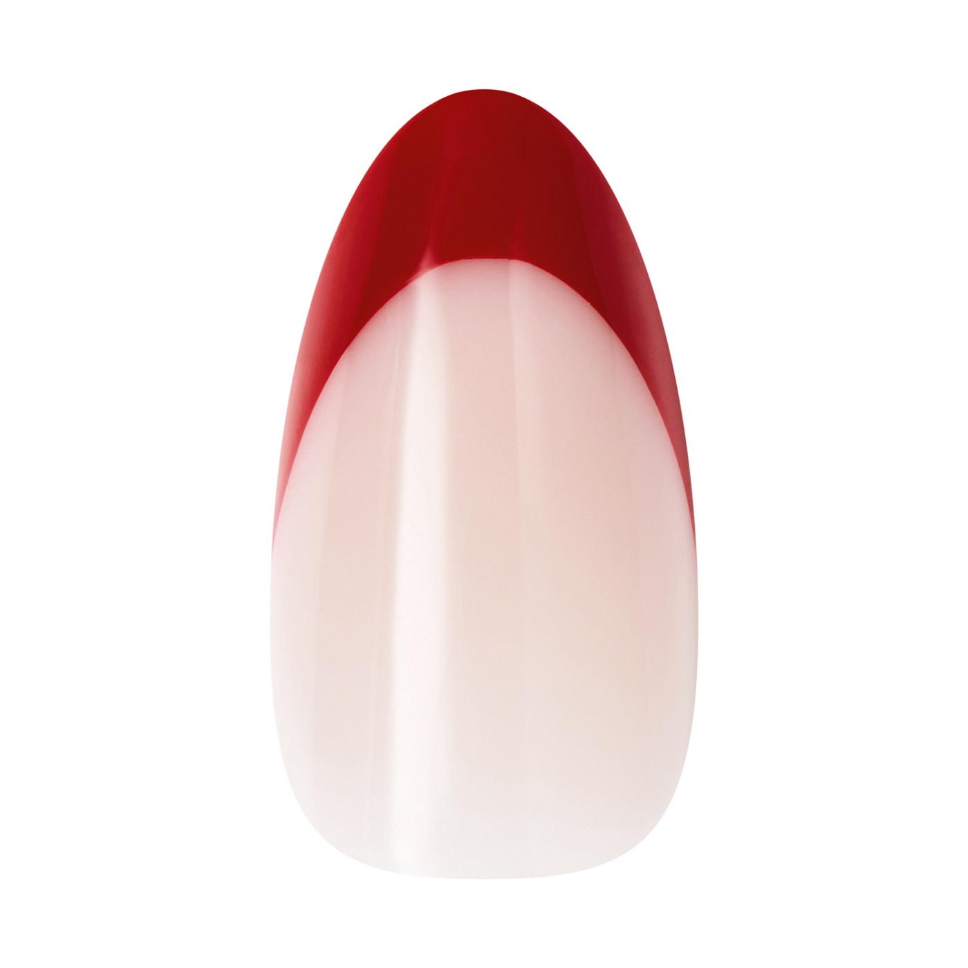 KISS CORE French Nails - Optimistic (Red Almond Medium Nails); image 6 of 7