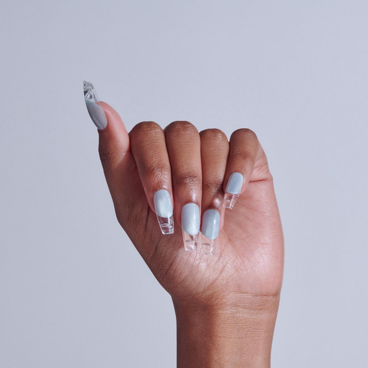 KISS GLAM 3D & Jeweled Nails - Seraphic (Blue Coffin Long Nails); image 7 of 7