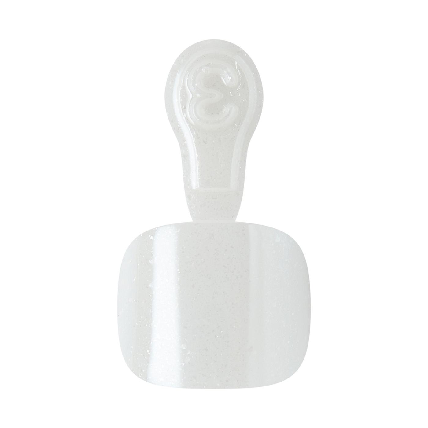 KISS GLAM Embellished Pedicure - Twinkle Toes (White Squoval Short Toenails); image 6 of 7