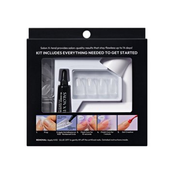 KISS Salon X-Tend  LED Soft Gel Sytem - Clear Nails Starter Kit