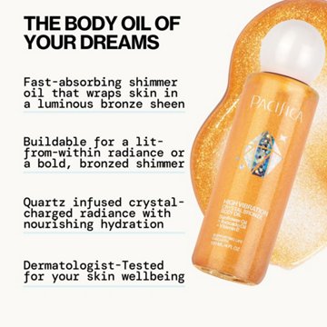 Pacifica High Vibration Crystal Bronze Body Oil