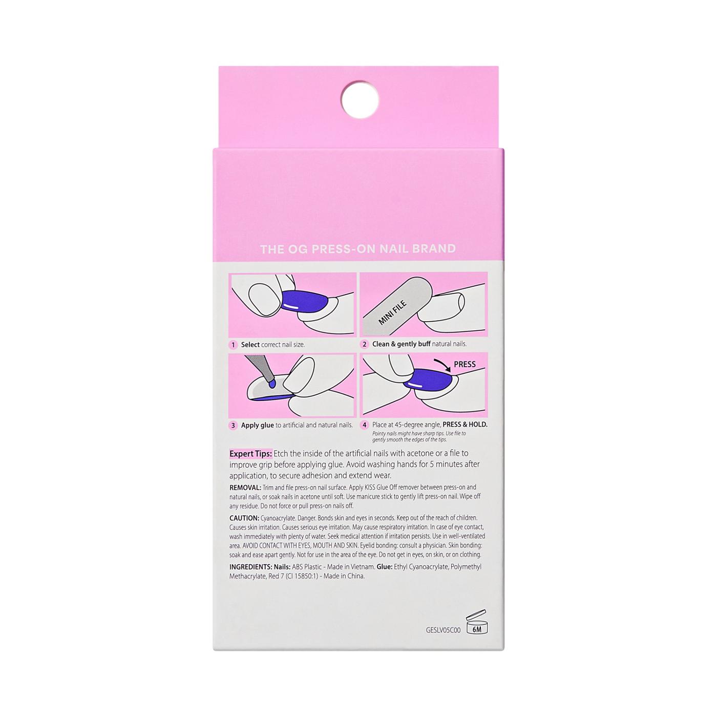 KISS GLAM Embellished Nails - Day N Night (Beige Almond Long Nails); image 6 of 7