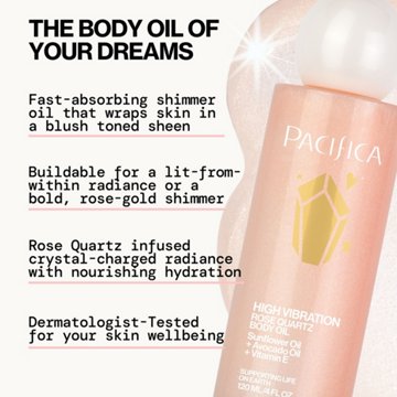 Pacifica High Vibration Rose Quartz Body Oil