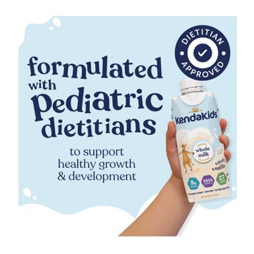 Kendakids Complete Nutrition Shake - Velvety Vanilla, 8 oz Bottles, 6 pk