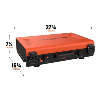 Blackstone Two Burner Camping Griddle, 27.75'' x 7.25'' x 16.75''