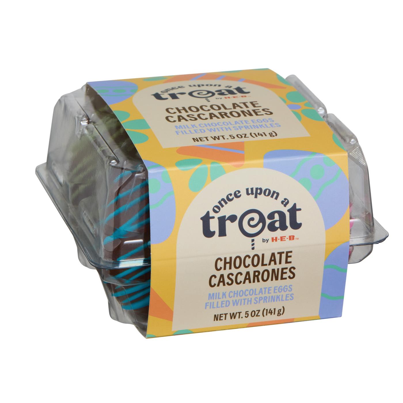 Once Upon a Treat by H-E-B Milk Chocolate Cascarones Easter Eggs Filled with Sprinkles, 4 ct; image 1 of 13