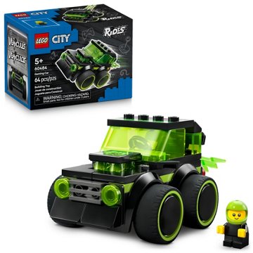 LEGO City Rides – Gaming Race Car Building Set, 64 pc