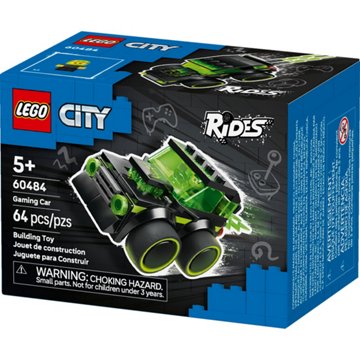 LEGO City Rides – Gaming Race Car Building Set, 64 pc