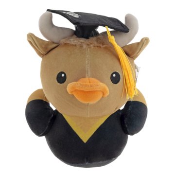 Quackerz Cow 2026 Graduation Duck Plush, 6"