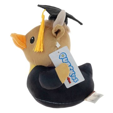Quackerz Cow 2026 Graduation Duck Plush, 6"