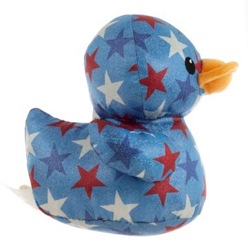 Quackerz Patriotic Stars Duck Plush, 6"