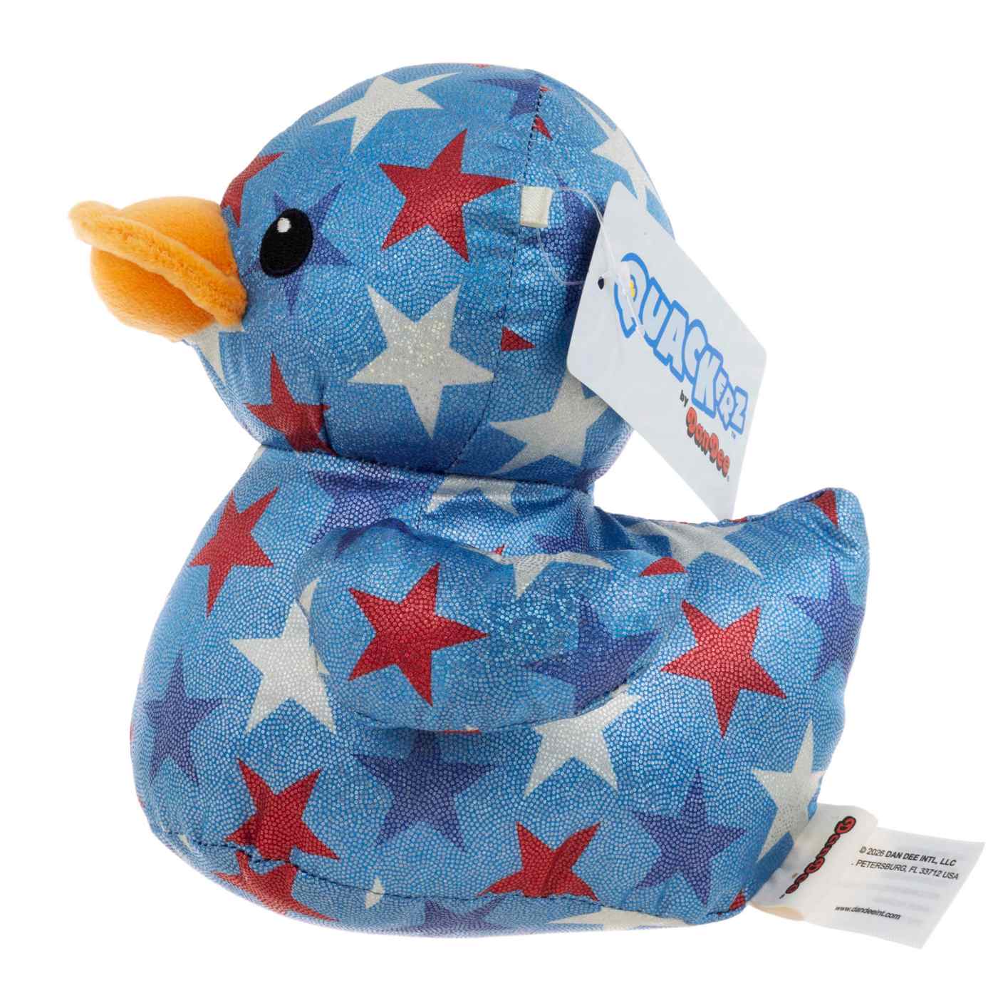Quackerz Patriotic Stars Duck Plush; image 3 of 4