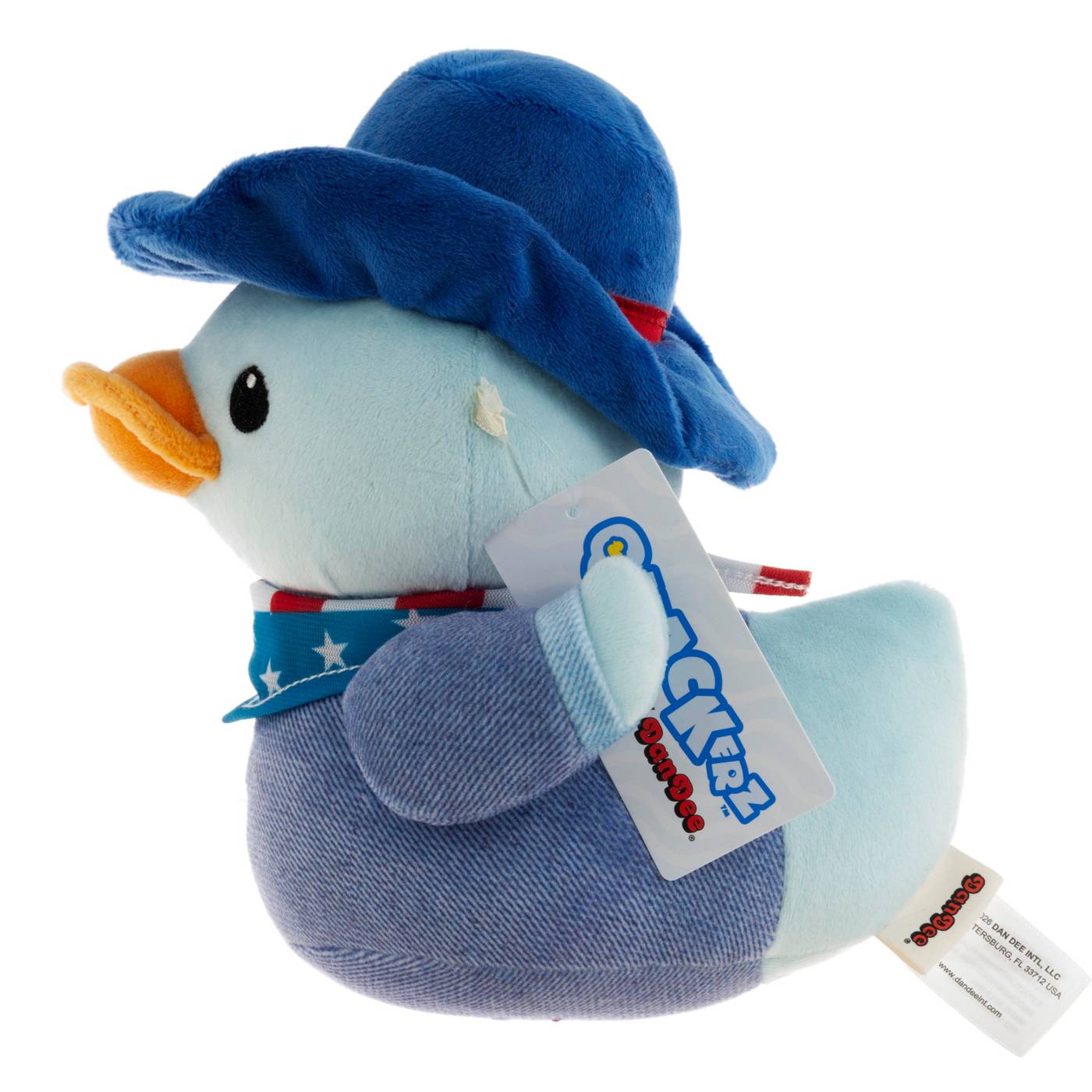 Quackerz Patriotic Cowboy Duck Plush; image 4 of 4