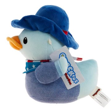 Quackerz Patriotic Cowboy Duck Plush, 6"